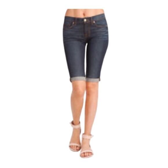J Brand Revenge Cuffed Denim Shorts size 25 NWT - Picture 1 of 14